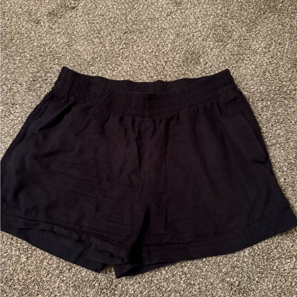Old Navy Women's Black Linen Shorts